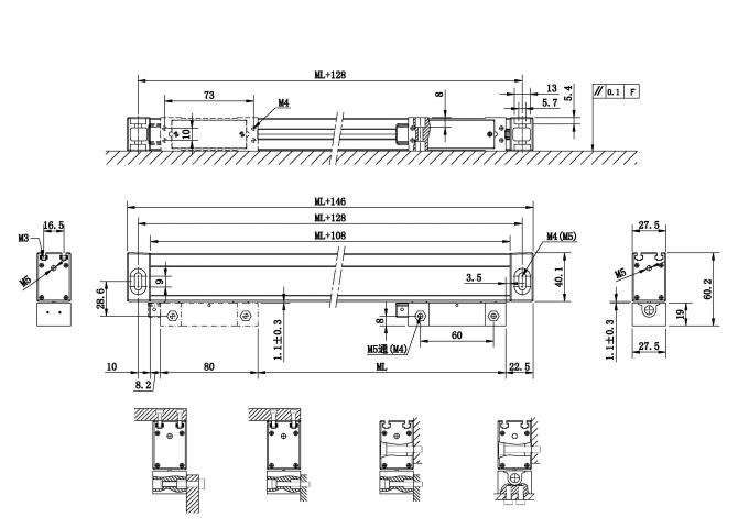 0.001mm Absolute Linear Encoder For High Accuracy Grinder Machine