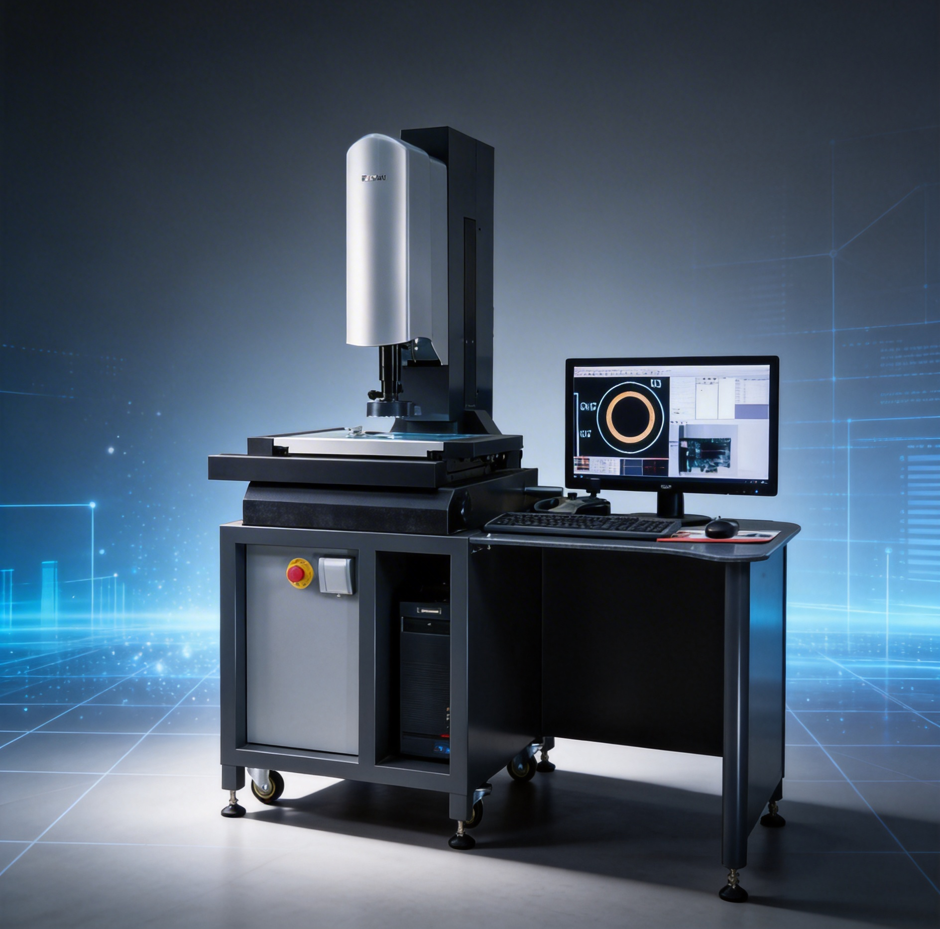 Videometer Scale SP3020 Vmm Video Measuring Machines by 0.01um 3 Axis Absolute Linear Scale